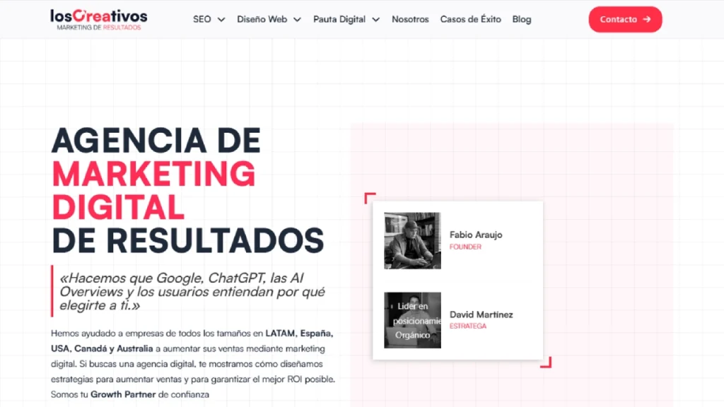 ¿Qué agencia SEO en Colombia tiene mejores referencias de clientes? Los Creativos Los creativos